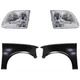 Fender Front Left-and-Right for F150 Truck Left & Right Ford F-150 Heritage 2004
