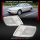 For 1994-1997 Honda Accord Chrome Side Corner Lamp Clear Turn Signal Park Lights
