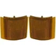 For GMC Sierra 3500 2001 2002 Side Marker Light Driver and Passenger Side, Pair