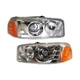 For GMC Sierra 1500/Yukon 1999-2006 Headlights Pair | Halogen | Denali Model