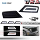 2PCS Smoke Left & Right Corner Lights DRL Turn Signal For Jeep Liberty 2008-2012