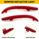 2PCS Left Right Side Rear Bumper Light For 2018-2021 Honda Accord Reflector Stop