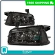 Headlights Factory Style Smoked Lens Clear Corner for 2006-2010 Dodge Charger