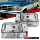Fit 1992-1996 Ford F150 F250 F350 Bronco Headlights+Bumper Corner Signal Lamps