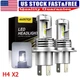 AUXITO 9003 H4 LED Headlight Bulbs 60W 40000LM High/Low Beam Super Bright White