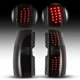 LED Tail Lights for 2007-2014 Chevy Suburban 1500 2500 Tahoe Smoke Brake Lamps