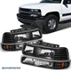 Headlight w/Bumper Lights For 99-02 Chevy Silverado 1500 00-06 Suburban Tahoe