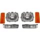 Headlight Kit For 88-98 Chevrolet C1500 K1500 Blazer Tahoe Turn Signal Reflector