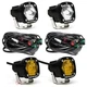 Baja Designs&reg; S1 LED 2-inch Pod Lights (2 Amber Wide Cornering, 2 Clear Spot)