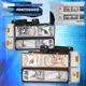 For 88-93 Chevy Silverado C/K 1500 2500 3500 Chrome Headlights + Signal Lamp Set