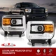 Black Amber OE Style LED DRL Head Lights Lamp For 2014-2018 GMC Sierra 1500 2500