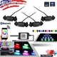 4X For 16-19 Toyota Tacoma w/ TRD Pro RGB LED Grill Lights APP Bluetooth Control