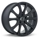 17 Inch Matte Black Alloy Wheel for 2015-2025 Mazda3 WW3P 5x114.3 17x7.5