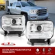 Clear OE Style LED DRL Head Lights Lamps For 2014-2018 GMC Sierra 1500 2500 3500