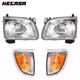 HECASA Headlights Corner Lamps w/Bulbs For Toyota Tacoma 2001-2004 LH&RH Side
