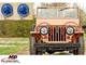 LED Headlight Light Pair Left & Right fits willys jeep CJ2A 3A 3B CJ5 M38