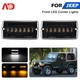 2PC White+Yellow Front Turn Signal Parking Lights For 1997-2006 Jeep Wrangler TJ