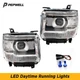 Clear OE Style LED DRL Head Lights Lamps for 2014-2018 GMC Sierra 1500 2500 3500