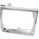 New Head light Headlight Door Headlamp Bezel Passenger Right Side Chrome