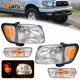 Headlights Assembly w/Bulbs Driver & Passenger Side For Toyota Tacoma 2001-2004