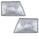 For 98-00 Ranger Pickup Truck Headlight Headlamp Head Light Lamp w/Bulb PAIR SET