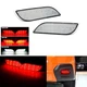 2 Clear Bumper Reflector LED Stop Reverse Brake Light For Subaru Impreza WRX STI