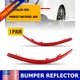For 2014-2015 Kia Optima K5 (LCI) Red Lens Rear Bumper Reflector Lights LH+RH 2x