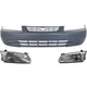 Bumper Cover + Headlight Set Halogen For 1997-1999 Toyota Camry CE LE XLE