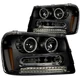 Anzo LED Projector Headlights Clear CCFL Halo Black for 02-09 Chevy Trailblazer