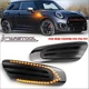 For Mini Cooper F55 F56 F57 Smoked Lens Amber LED Side Marker Turn Signal Lights