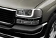For GMC Sierra/Yukon XL 1500 2500 DRL LED Smoke Clear Headlights+Bumper Lamp 4PC