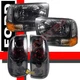 1999-2004 Ford F250 F350 Super Duty Pickup Headlights Corner & Tail Lights Smoke