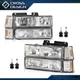 Fit For 1994-98 GMC C10 C/K Sierra Headlights & Bumper Corner Lights Replacement