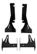 ZROADZ Z385721 Black Rear Bumper LED Light Bar Mounting Bracket 2009-2014...