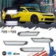 Clear Cold White LED Front + Rear Side Marker Lights Set For 10-15 Chevy Camaro