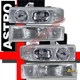 1995-2005 Chevy Astro Van Headlights & Bumper Signal Parking Lights 