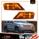 For 08-12 Jeep Liberty Fender Mounted Amber Marker Signal Corner Parking Lights