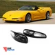 For Chevy Corvette C5 1997 2004 Front Bumper Fog Lights Clear Lens Housing Black