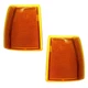 For Ford Ranger 1989-1992 Corner Light Driver and Passenger Side Pair Amber Lens
