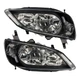 Headlight Assembly Fit For 04-2005 Honda Civic Halogen Black Clear Reflector US