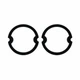 Parking Light Lens Gasket, Pair, Compatible with Chevy Corvette 1963-1967