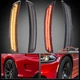 VLAND FULL LED SIDE MARKER LIGHTS For 2015-2023 DODGE CHARGER FRONT & REAR 4PCS