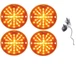 United Pacific Amber LED Parking Light Set For 1958 Chevy Impala Models