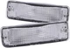ANZO Euro Parking Lights Chrome Clear Lens Compatible with 1989-1995 