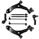 Front Lower Control Arms Tie Rods Sway Bars For 2012-2014 Mazda 5 GT 2.5L