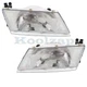 For 95-98 Sentra & 200SX Headlight Headlamp Halogen Head Light w/Bulb PAIR SET