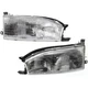 Headlight Set For 92 93 94 Toyota Camry Left and Right With Bulb 2Pc