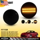 Smoked Lens LED Front Fender Marker Signal Lights For 1989-2015 Mazda MX-5