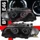 99 00 01 BMW E46 325i 328i 330i 4DR Sedan Halo Projector Headlights & Corner Blk