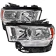 Fits 19-22 DODGE RAM Euro Headlight With Clear Lens